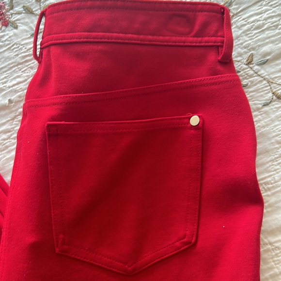 CHICO’S❤️SO SLIMMING Red Slim Ankle Pants Chico’s Size 0.5 Compares to US 6 - Picture 4 of 11